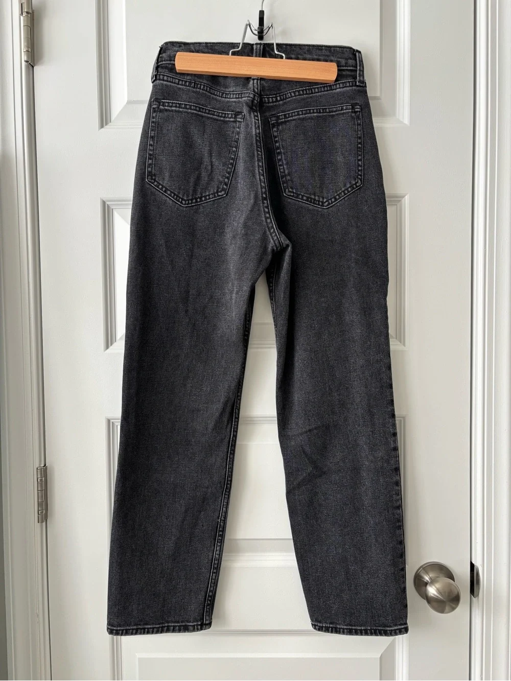 Abercrombie & Fitch The Ankle Straight Ultra High Rise Jeans Size 26 Dark Gray - Picture 4 of 7